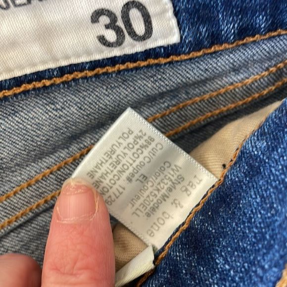 🎀 Rag & bone high rise skinny with holes 30 - Picture 6 of 12